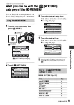 Preview for 65 page of Sony 1080i Operating Manual