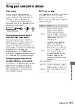 Preview for 103 page of Sony 1080i Operating Manual