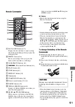 Preview for 121 page of Sony 1080i Operating Manual