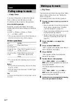 Preview for 22 page of Sony 2-661-374-11(4) Operating Instructions Manual