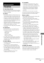 Предварительный просмотр 33 страницы Sony 2-661-374-11(4) Operating Instructions Manual