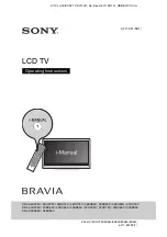 Preview for 1 page of Sony 26EX550 Operating Instructions Manual