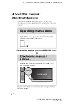 Preview for 4 page of Sony 26EX550 Operating Instructions Manual