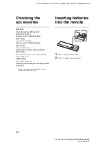 Preview for 6 page of Sony 26EX550 Operating Instructions Manual