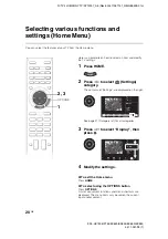 Preview for 20 page of Sony 26EX550 Operating Instructions Manual