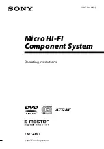 Sony 3-097-194-15(1) Operating Instructions Manual preview