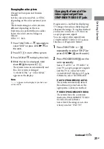 Preview for 21 page of Sony 3-097-194-15(1) Operating Instructions Manual