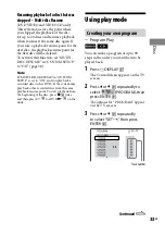 Предварительный просмотр 33 страницы Sony 3-097-194-15(1) Operating Instructions Manual