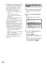 Preview for 42 page of Sony 3-097-194-15(1) Operating Instructions Manual