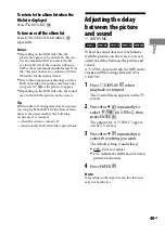 Preview for 49 page of Sony 3-097-194-15(1) Operating Instructions Manual