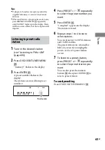 Preview for 61 page of Sony 3-097-194-15(1) Operating Instructions Manual