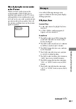 Preview for 91 page of Sony 3-097-194-15(1) Operating Instructions Manual