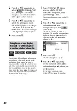 Preview for 40 page of Sony 3-097-196-14(1) Operating Instructions Manual