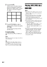 Preview for 42 page of Sony 3-097-196-14(1) Operating Instructions Manual