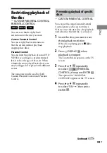 Preview for 51 page of Sony 3-097-196-14(1) Operating Instructions Manual