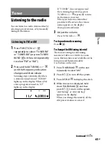 Preview for 61 page of Sony 3-097-196-14(1) Operating Instructions Manual