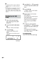 Preview for 62 page of Sony 3-097-196-14(1) Operating Instructions Manual