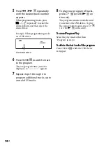 Preview for 74 page of Sony 3-097-196-14(1) Operating Instructions Manual