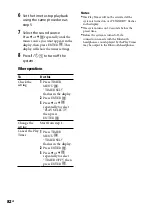 Preview for 82 page of Sony 3-097-196-14(1) Operating Instructions Manual