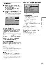 Preview for 37 page of Sony 3-270-909-11(1) Operating Instructions Manual