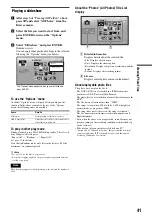 Preview for 41 page of Sony 3-270-909-11(1) Operating Instructions Manual