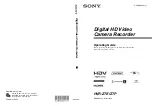 Sony 3-280-847-11(1) Operating Manual preview