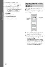 Предварительный просмотр 20 страницы Sony 3-283-028-11(1) Operating Instructions Manual