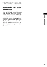 Preview for 23 page of Sony 3-283-028-11(1) Operating Instructions Manual