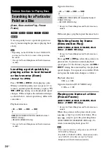 Preview for 24 page of Sony 3-283-028-11(1) Operating Instructions Manual