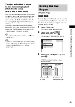 Предварительный просмотр 27 страницы Sony 3-283-028-11(1) Operating Instructions Manual