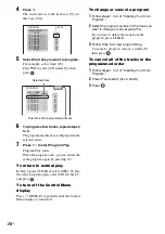 Предварительный просмотр 28 страницы Sony 3-283-028-11(1) Operating Instructions Manual