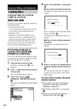 Preview for 54 page of Sony 3-283-028-11(1) Operating Instructions Manual