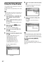 Предварительный просмотр 46 страницы Sony 3-283-036-11(3) Operating Instructions Manual