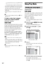 Preview for 38 page of Sony 3-283-040-11(1) Operating Instructions Manual