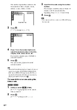 Preview for 42 page of Sony 3-283-040-11(1) Operating Instructions Manual