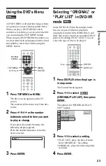 Preview for 23 page of Sony 3-283-146-11(2) Operating Instructions Manual