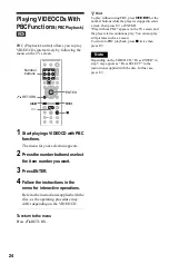 Preview for 24 page of Sony 3-283-146-11(2) Operating Instructions Manual