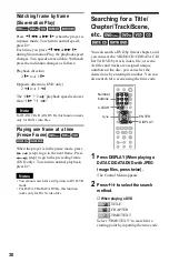 Preview for 30 page of Sony 3-283-146-11(2) Operating Instructions Manual