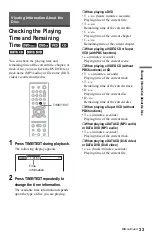 Preview for 33 page of Sony 3-283-146-11(2) Operating Instructions Manual