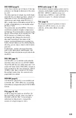 Preview for 69 page of Sony 3-283-146-11(2) Operating Instructions Manual