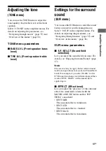 Preview for 41 page of Sony 3-283-375-11(2) Operating Instructions Manual