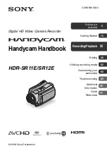 Preview for 1 page of Sony 3-286-590-12(1) Handbook