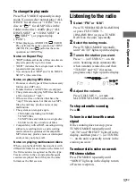 Preview for 17 page of Sony 3-287-077-14(2) Operating Instructions Manual