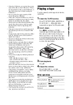 Preview for 23 page of Sony 3-287-077-14(2) Operating Instructions Manual