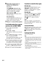 Preview for 32 page of Sony 3-287-077-14(2) Operating Instructions Manual