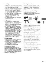 Предварительный просмотр 39 страницы Sony 3-287-077-14(2) Operating Instructions Manual