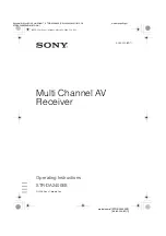 Sony 3-289-204-41(1) Operating Instructions Manual preview