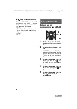 Предварительный просмотр 58 страницы Sony 3-289-204-41(1) Operating Instructions Manual