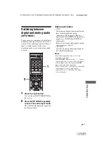 Предварительный просмотр 87 страницы Sony 3-289-204-41(1) Operating Instructions Manual