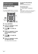 Предварительный просмотр 42 страницы Sony 3-289-450-44(1) Operating Instructions Manual